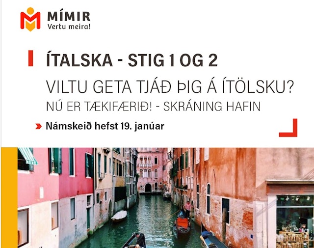 Ítalska - Stig 1 og 2