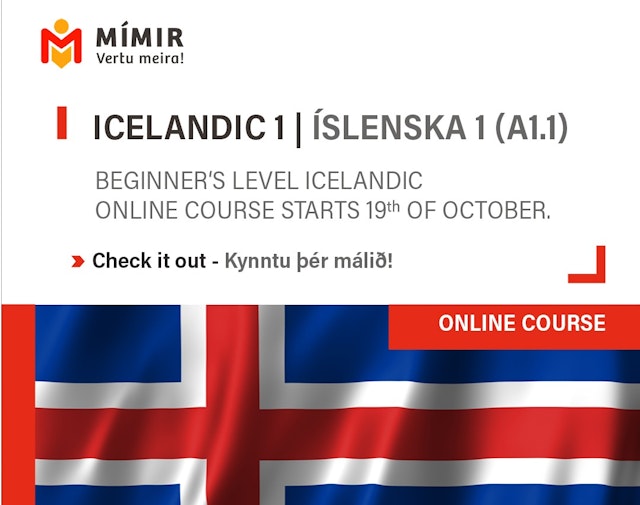 Icelandic 1 Online | Íslenska 1 netnámskeið 