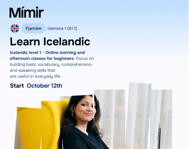 Íslenska 1 fjarnám | Icelandic 1 online 